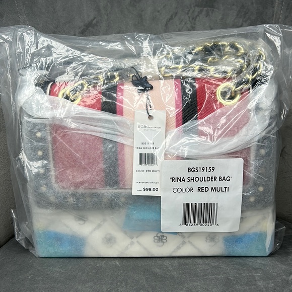 BCBGENERATION | Rina Shoulder Bag in Red Multi - Picture 6 of 6